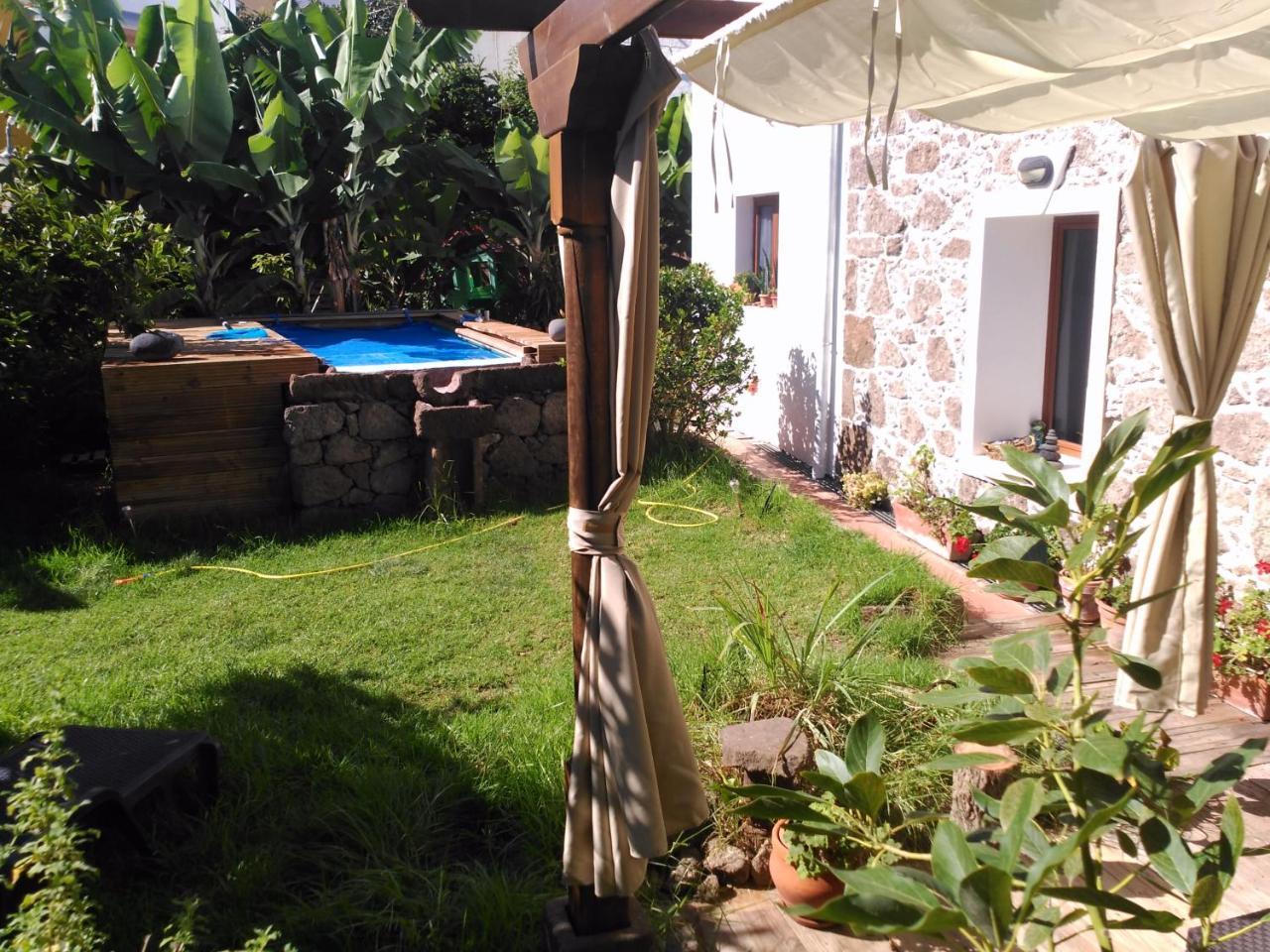 Villa Canaria Piscina Jacuzzi Jardin Santa María de Guía de Gran Canaria Exterior foto